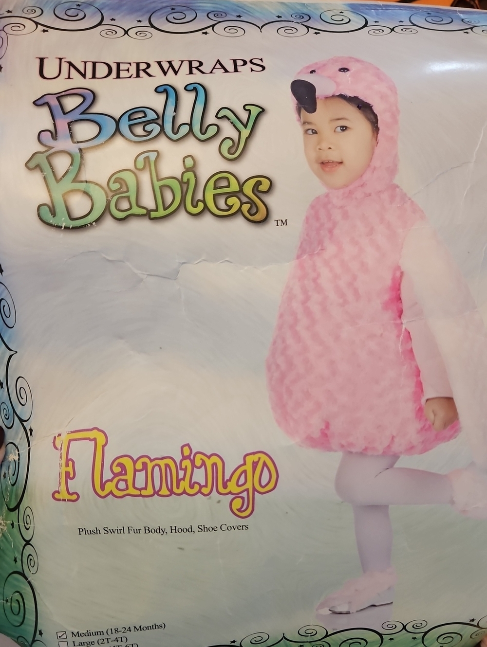 Belly Babies Flamingo Kids Costume - Pink